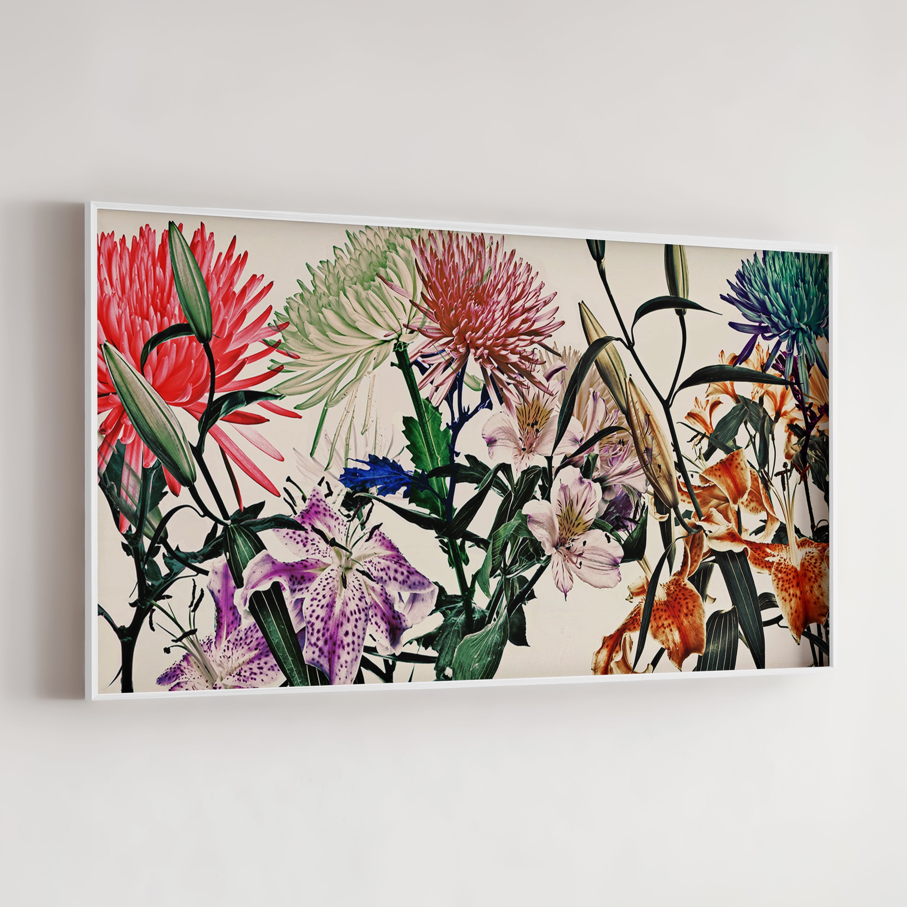 White Flowers Panoramic Collection | 12 Artworks – Lev Gorn Studio