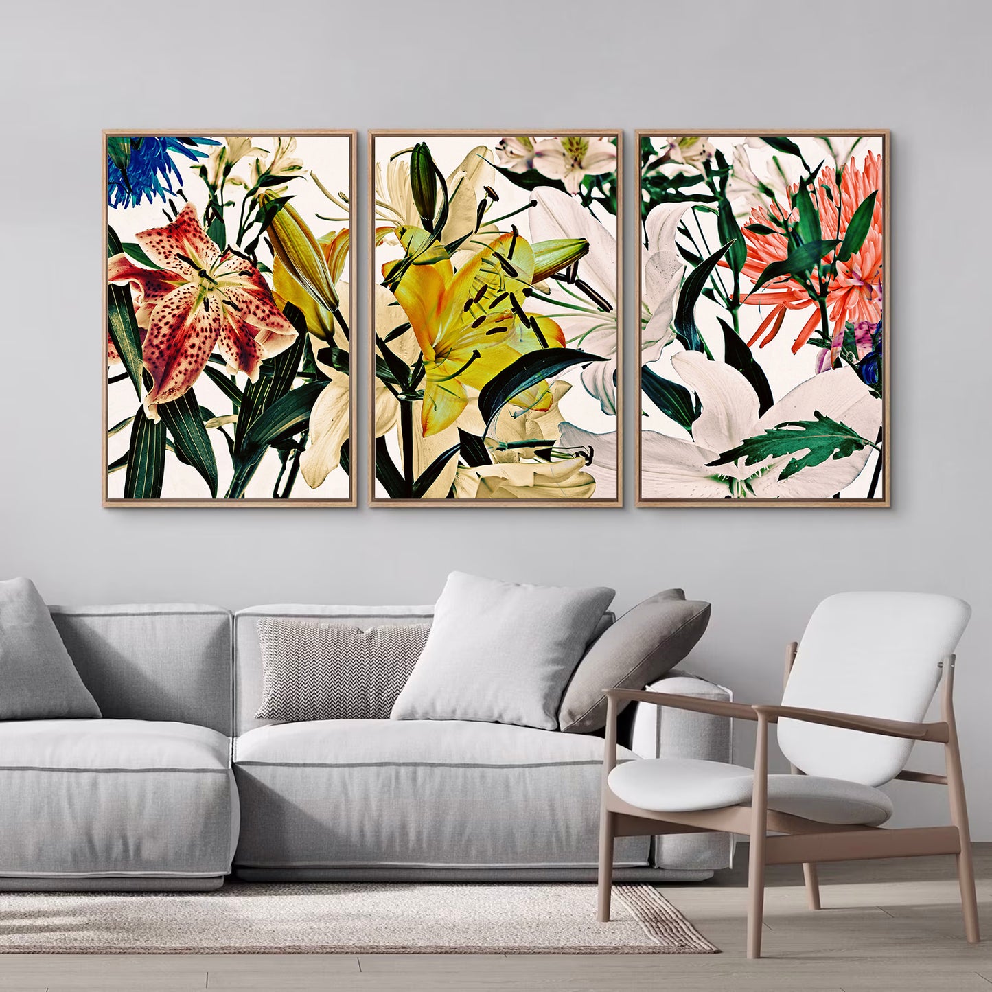 Wild Flowers Triptych 9165.3SET