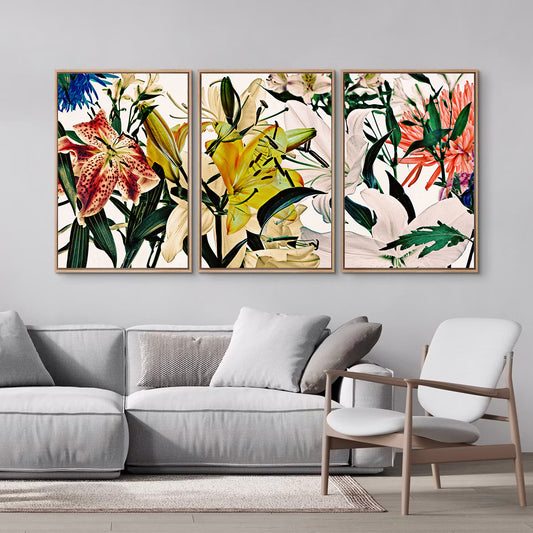 Wild Flowers Triptych 9165.3SET