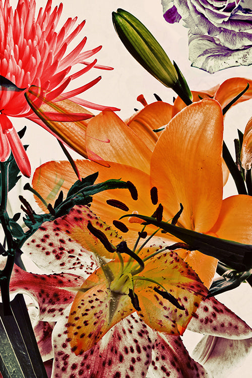 a bunch of flowers that are on a table