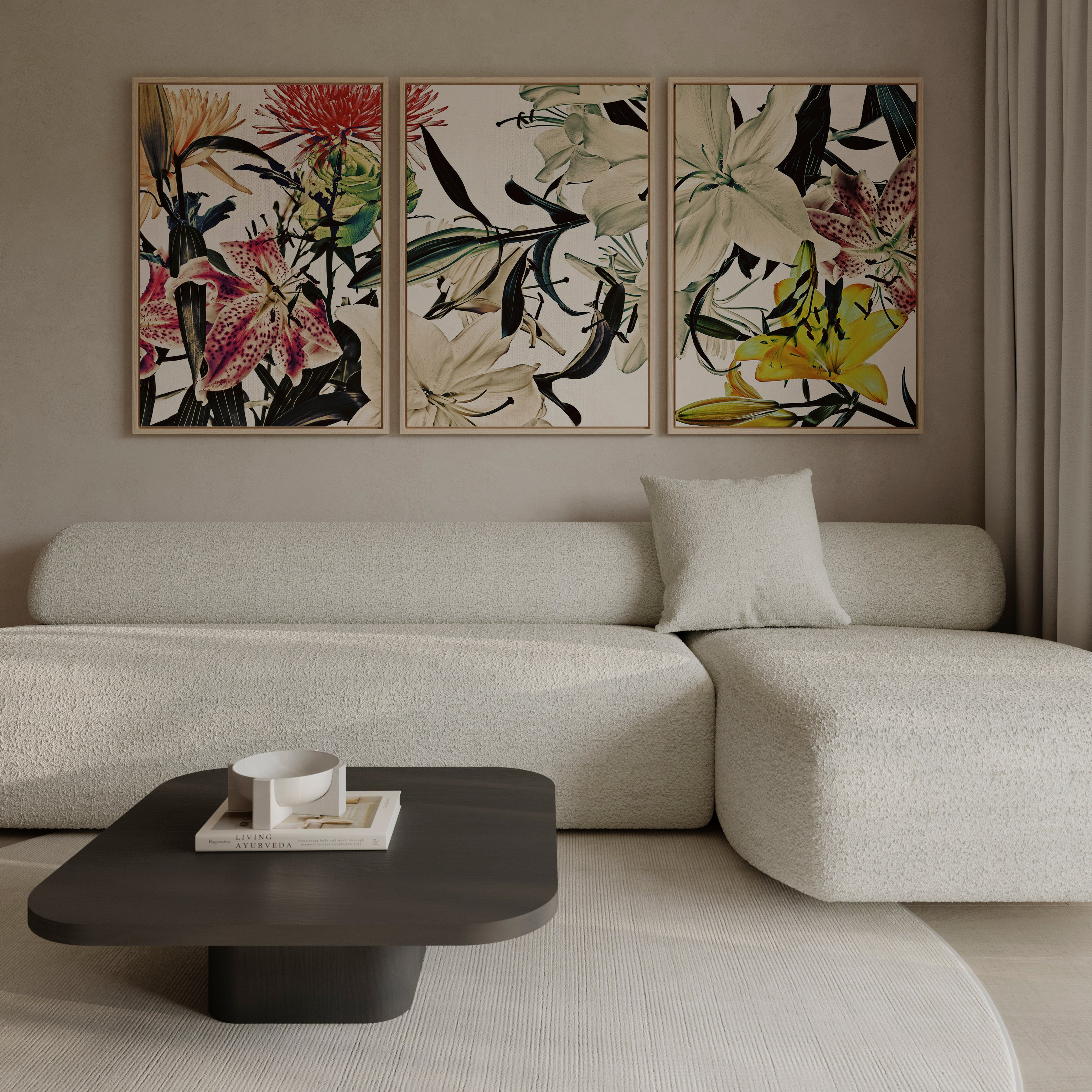 Wild Flowers Triptych 9168.3SET