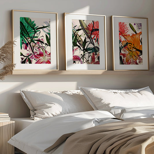 Wild Flowers Triptych 9197.3SET