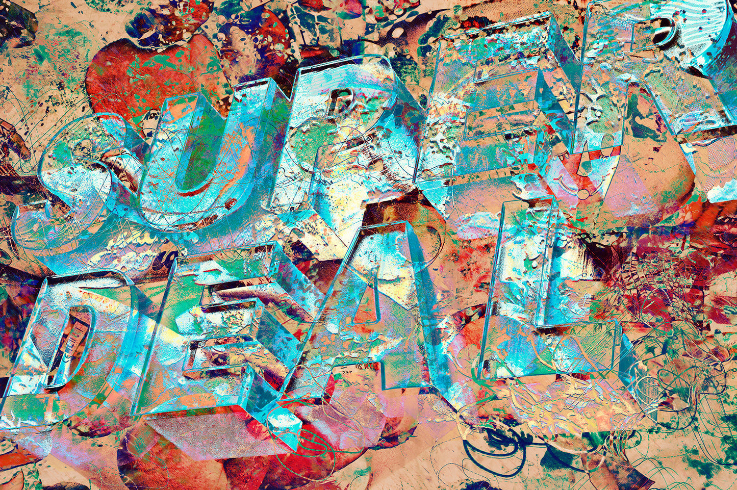 Super Deal in Peach and Turquoise