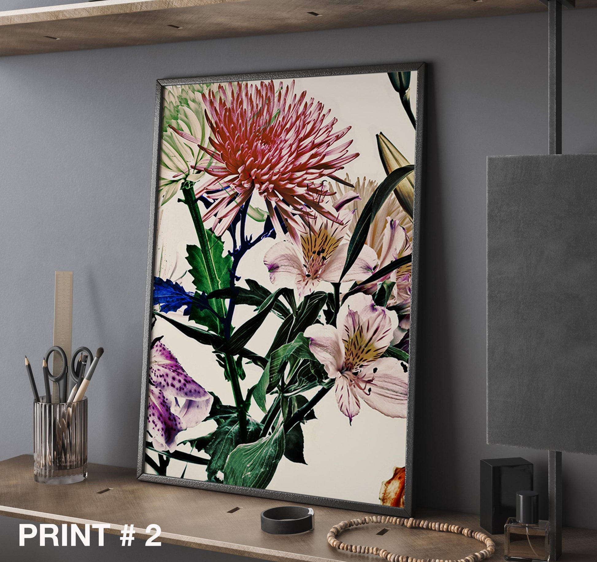 Minimalist Botanical Print Set of 3,Modern art for Living room, Minimalist Art poster, Boho Flower Wall Decor, Gift for girlfriend WF9263