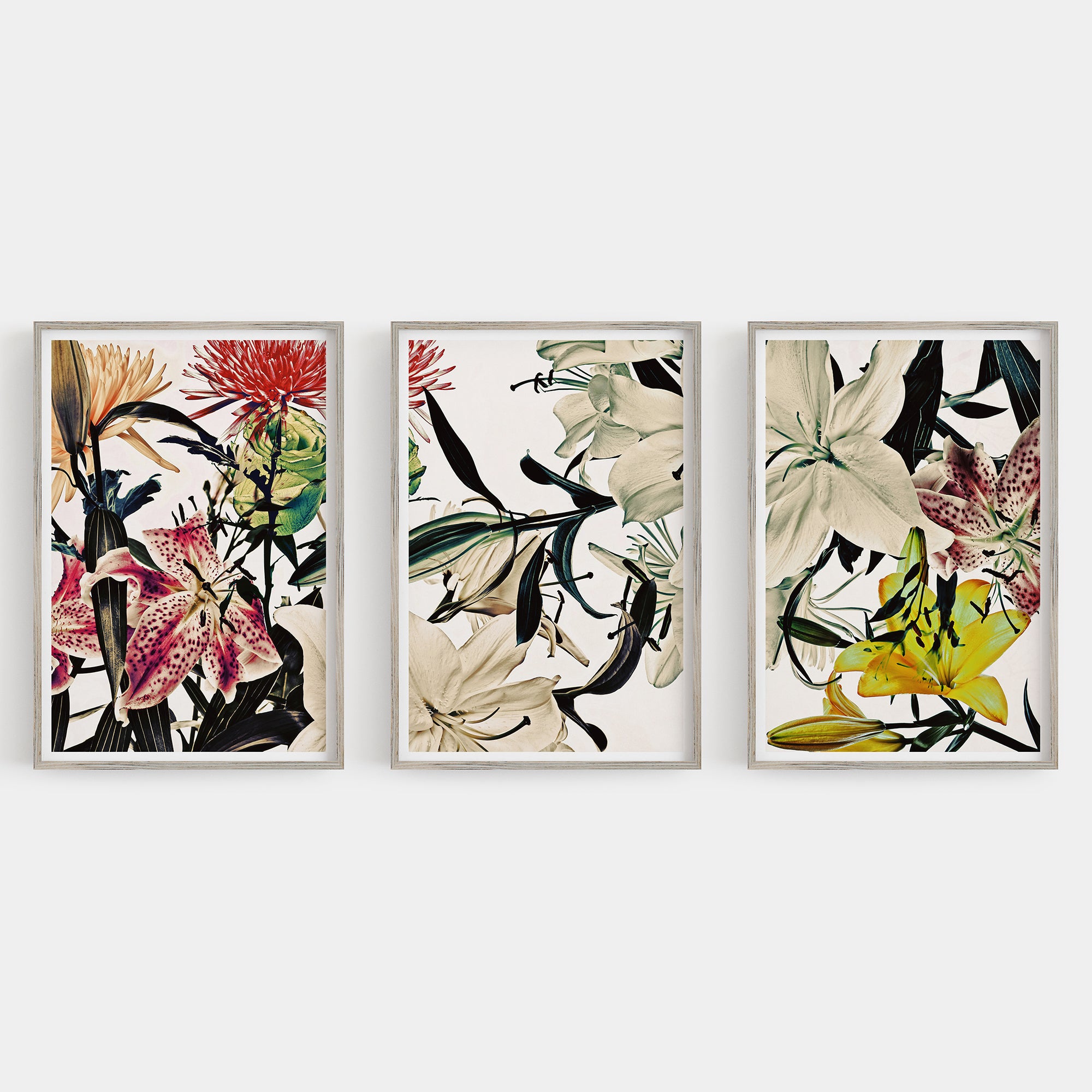 Wild Flowers Triptych 9168.3SET – Lev Gorn Studio