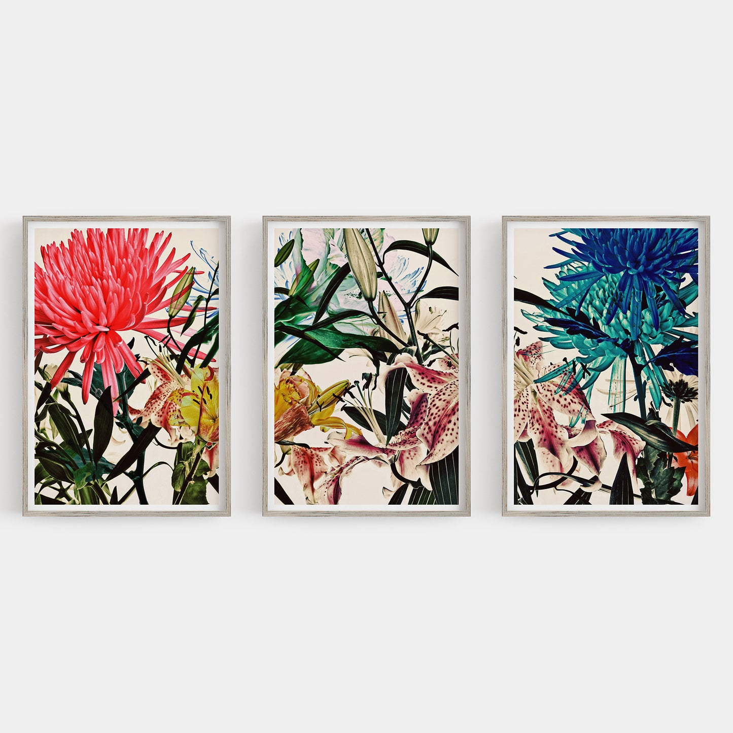 Wild Flowers Triptych 9183.3SET