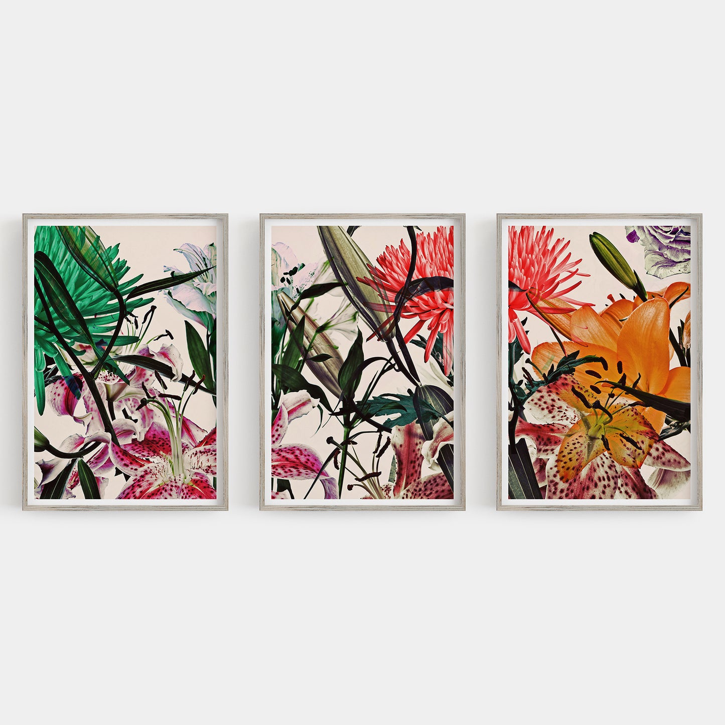 Wild Flowers Triptych 9197.3SET