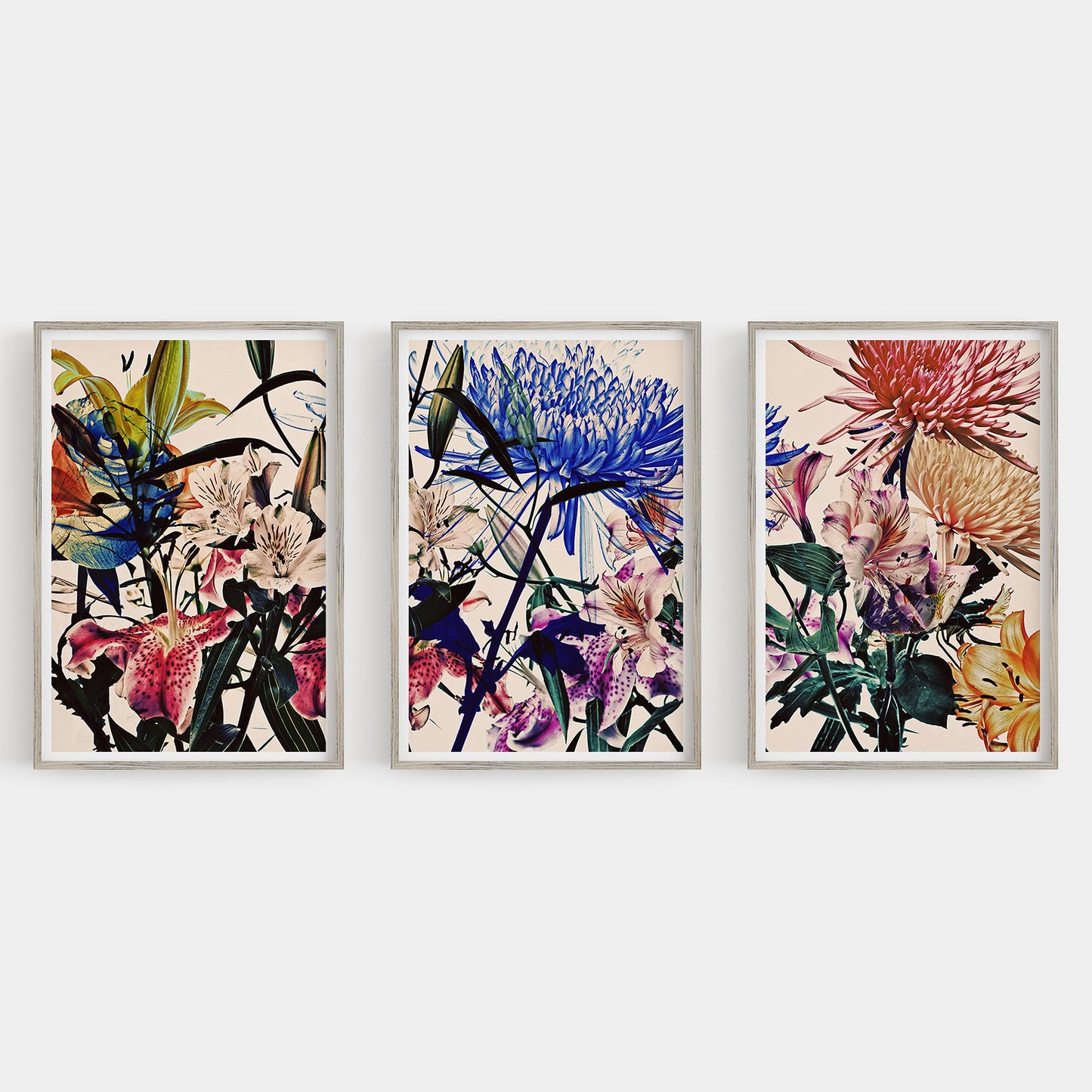 Wild Flowers Triptych 9264.3SET