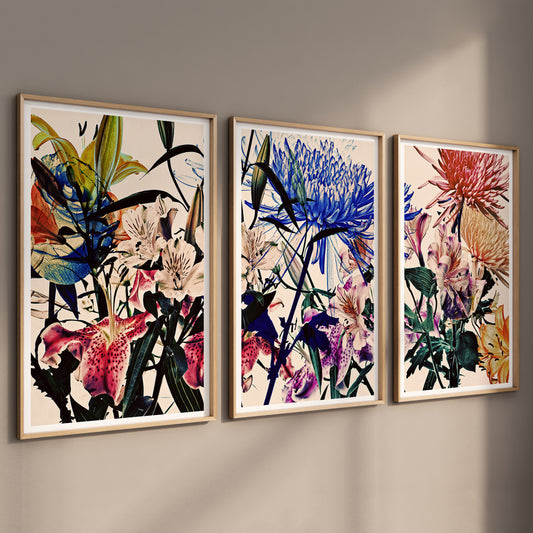 Wild Flowers Triptych 9264.3SET